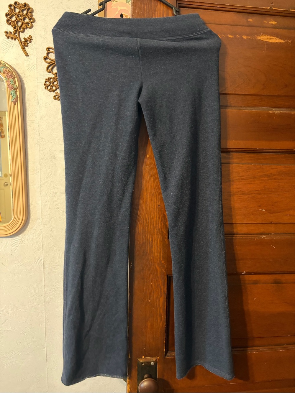 Y2K Aeropostale Navy Blue Cozy flare Sweatpants - Picture 3 of 4